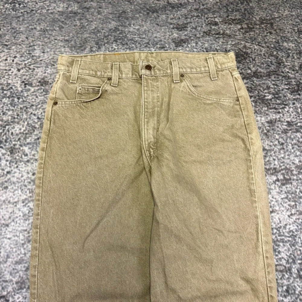VTG‎ Levi's 550 Orange Tab Jeans Relaxed Fit Mens 34x32 Tan 90s Made In USA